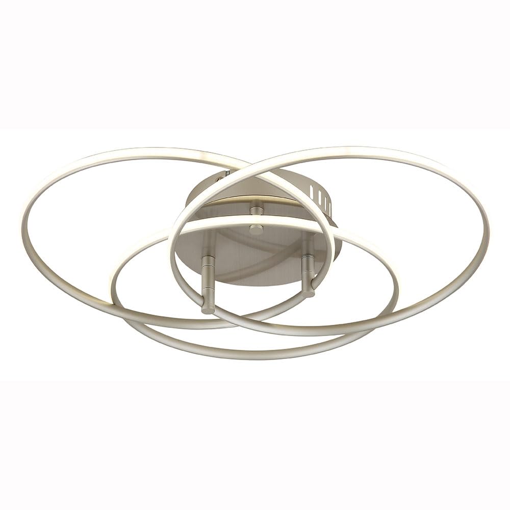 Ceiling Light Ceiling Light Bedroom Light Rings Aluminium Adjustable Silver LED