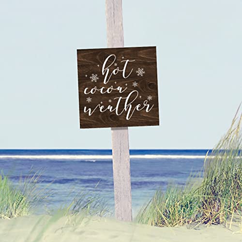Plaque murale en bois Hello Winter de 35 cm - 5