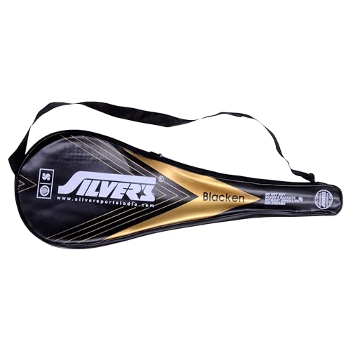 Image of Silver's BLACKEN Badminton Kit (2 Racquets with Full Cover, 1 Box Shuttlecock Pack of 3)