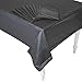 Fun Express Black 12 Pack Premium Disposable Plastic Tablecloths, 54 Inch. x 108 Inch - Rectangle - Party Supplies