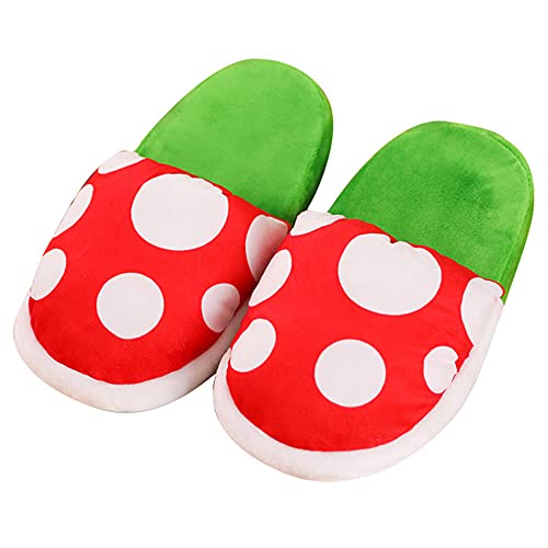 Lopbraa Piranha Plants Plush Funny Slippers Loafer With Pipe Pot Holder Funny Gifts For Women Mens Teens (Piranha Plants) #TOP1
