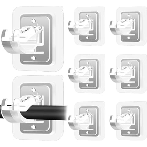 Codoule 8PCS No Drill Curtain Rod Brackets Cover