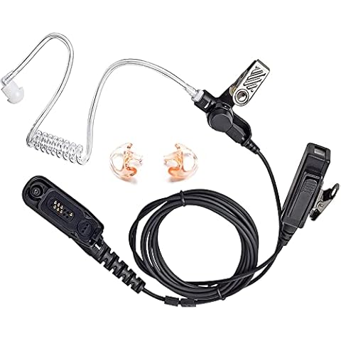 HYS 2-Wege-Radio-Ohrhörer Headset für Motorola Funkgerät MTP6650 MTP850S DP3400 DP3600 DP4400 DP4600 MTP6550 MTP6000 XPR6500 XiR-P8200 XiR-P8268 Cover