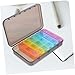 GALPADA Weekly Portable Medication Organizer Capacity Sealed Medicine Case for Home to Clean Compact and Lightweight for Vitamins and Medications