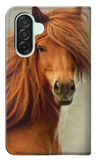 Étui cheval marron pour Samsung A26 en cuir flip housse de protection durable - 2