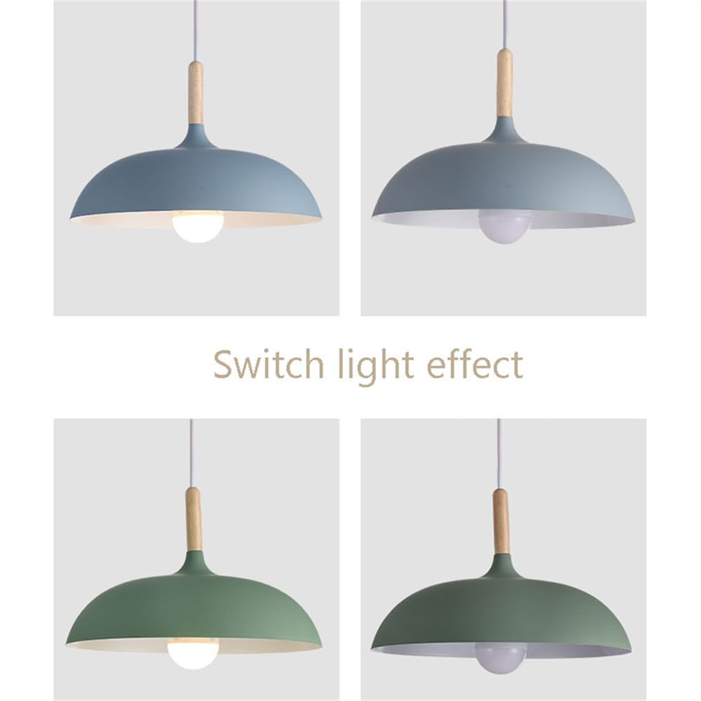 Wiszące do sypialni Minimalistyczny metalowy klosz lampy wiszące wewnętrzne w kształcie makaronika regulowane drewniane wieszaki do salonu, jadalni i kuchni