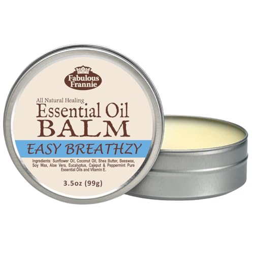 Fabulous Frannie Happy Feet All Natural Essential Oil Healing Balm made with Sunflower Oil, Coconut Oil, Shea Butter, Beeswax, Soy Wax, Aloe Vera and Pure Essential OIls 3.5oz Tin