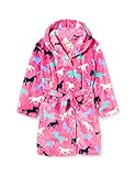 sanetta bademantel pferd  Hatley Mädchen Fuzzy Fleece Robe Bademantel, Pferd Silhouetten, Small (2-3 Years)
