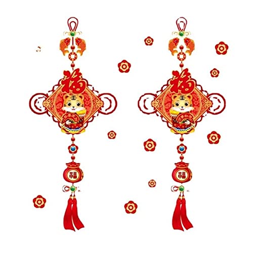 Autocollants de fenêtre de bénédiction du Nouvel An chinois pour décoration de vitres