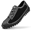 Mens Fashion Loafers Outdoor Walking Driving Shoes Comfort Casual Lace Up Sneakers