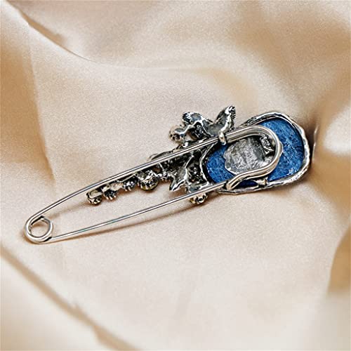 Broche vintage pull-châle bouton créatif accessoire manteau mignon