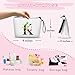 SEAMOON Mom Birthday Thank You Appreciation Gifts for Women Aunt Teacher Coworkers Bride Bridesmaid Monogrammed Travel Makeup Cosmetic Bag with Mirror Valentines Mothers Day Christmas Graduation K