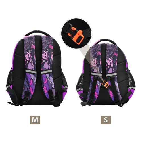 Japanese Anime Samurai Kid's Backpack, Schoolbag Book Bag for Boys Girls Small3