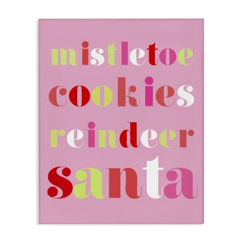 Stupell Industries Mistletoe Cookies Reindeer, 24 x 30 Inch Canvas Wall Art