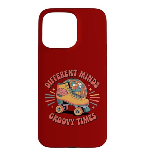 Different Minds Groovy Times ���g�����[���[�X�P�[�g ADHD ���� �X�}�z�P�[�X iPhone 15 Pro Max �p