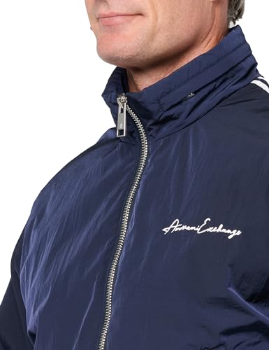 Armani Exchange Men's Signature Logo Bomber Jacket2