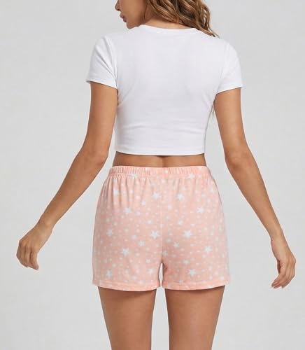 Image of ENJOYNIGHT Women Pajama Shorts Cotton Lounge Bottoms Sleep Shorts with Drawstring & Pockets