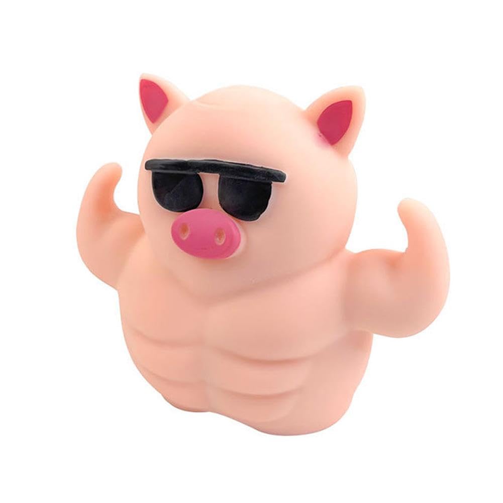 Amazon | DWNYWS スクイーズ玩具 可愛い 筋肉豚 ぷにぷに 動物