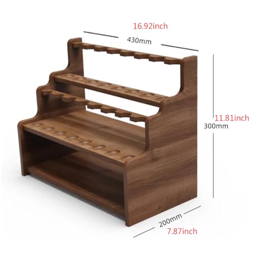 Soporte para pipa de fumar expositor portatil coleccion pipas de tabaco madera 12 8
