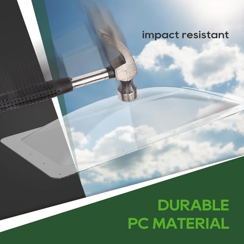 Image of RVGUARD RV Skylight Replacement, 18 inch x 34 inch Outer Dimension Skylight Fits All Standard 14 inch x 30 inch Openings, RV Skylight for Camper Trailer Fifth Wheel Truck, UV Resistant, Impact Resistant, Clear