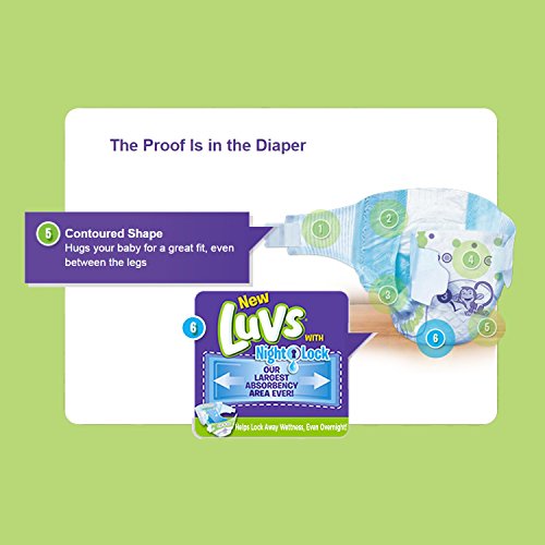 luvs diapers size 3, 186 count