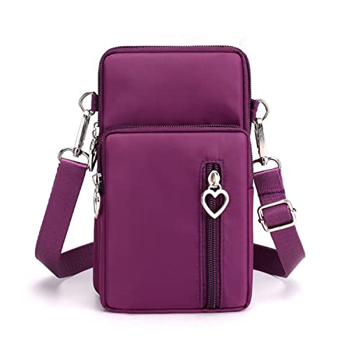 Image of WITERY Waterproof Nylon Cute Crossbody Cell Phone Purse Smartphone Wallet Bag for Women