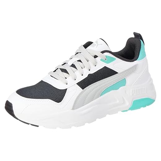 Puma Trinity 2 LT, Unisex Sneaker, Puma Black-COOL Light Gray-Puma White-Aquatic,