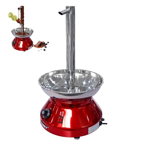 Fuente de chocolate, fuente eléctrica de fondue de 230 W con control de temperatura, acero inoxidable, capacidad de 3000 ml para fiestas y celebraciones