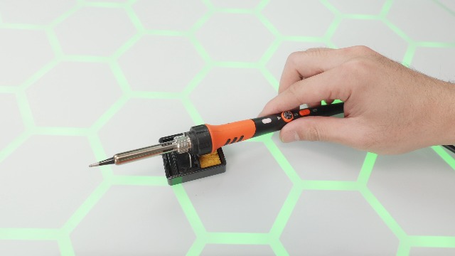 60W Adjustable Temperature Soldering Iron Kit - 9-in-1 With 5 Tips, Solder Wire Stand for Soldering and Repair