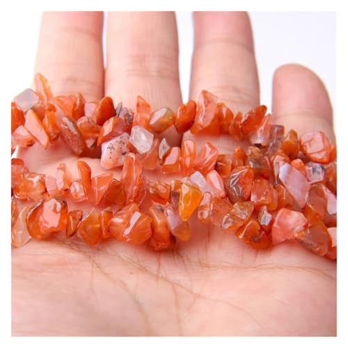Agate rouge en perles de gravier pour fabriquer vos bijoux bohèmes faits main
