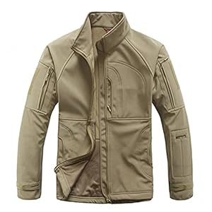 DHDHWL Waterdichte Jas Mens Waterbestendig Jas Softshell Outdoor Winddicht Mountain Wandelen Werken Jassen Windjack