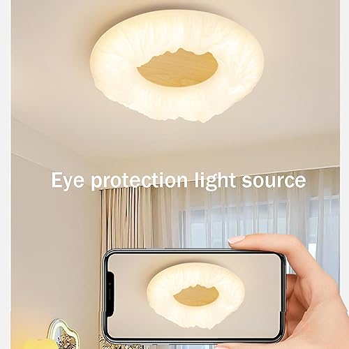 Plafond light LED dimmable en bois scandinave pour cuisine moderne