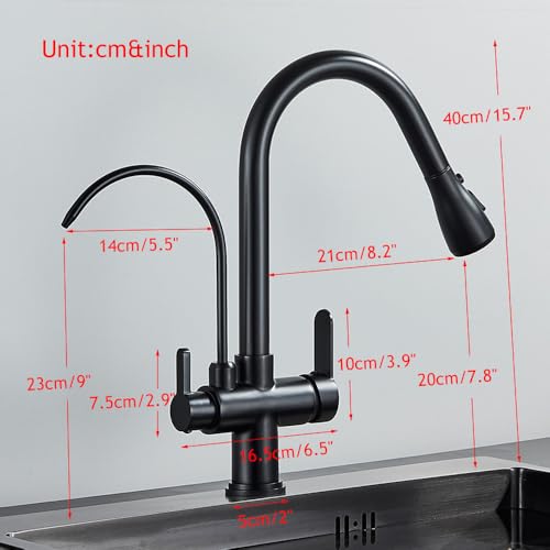 Robinet mitigeur extractible pour éliminer les impuretés de l'eau en cuisine - 3