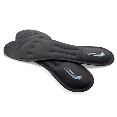 FootInsole.com Superior Massaging Gel Shoe Insoles, Comfort and Shock Absorbing, Suitable for Sneakers, Work Boots, and More, 9 US Men's (L Size)