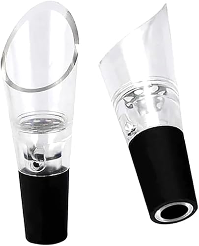 Miniatura 6 de Juego de 4 piezas de aireador de vino, aireador de aire de vino y boquilla para decantador, sin goteo y sin derrames
