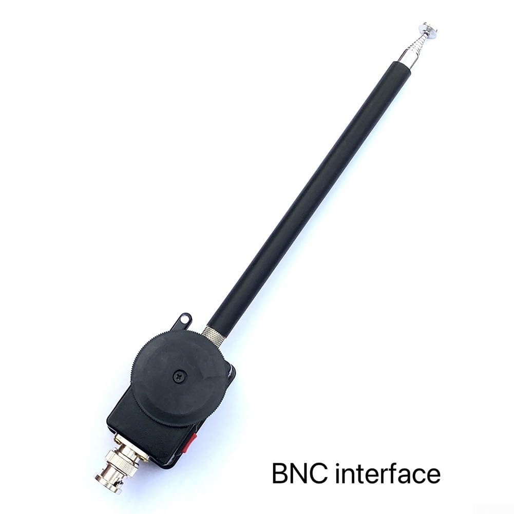 Antenne compacte à ondes courtes pour réception 5-30 MHz avec tige étendue et chemin RF optimisé en interne pour un bruit minimal (BNC)