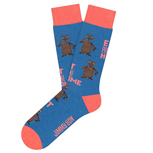 Jimmy Lion Calcetines para Hombre y Mujer de color Azul ET Phone Home Talla 41-46