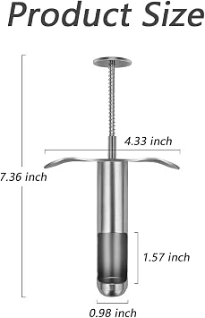 Suuker Cherry Pitter、プロフェッショナル ステンレススチール チェリー芯抜きフルーツコア ピッター リムーバー、ポータブル チェリーピッター ツール レッドデートに最適 ホーソーン グレープ キッチン ガジェット