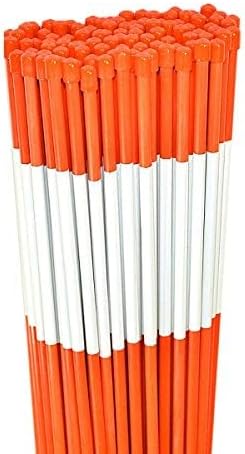 Marcadores para Entrada, Fibra de Vidrio, 1/4 Pulg, Naranja, Pack 20