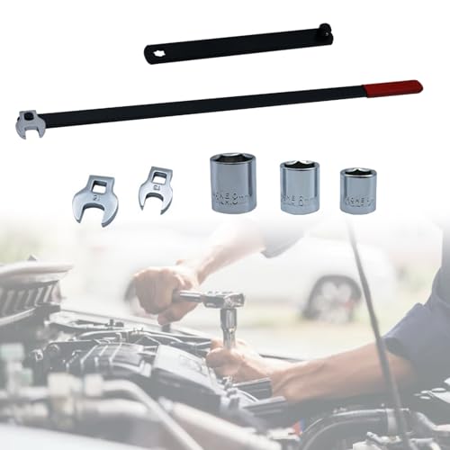 Fuhiueos Idler Belt Tensioner Pulley Removal Tool Serpentines Belt Tension Pulley Wrench Set Belt Tensioning Tool