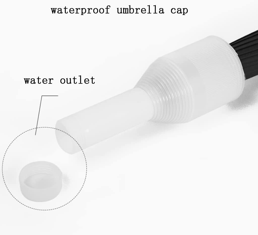 Paraguas Resistente al Viento, Resistente, automático, Abierto, para Viajes, Lluvia, con Funda Impermeable, Paraguas con Palo ventilado, Wate (B 90cm)
