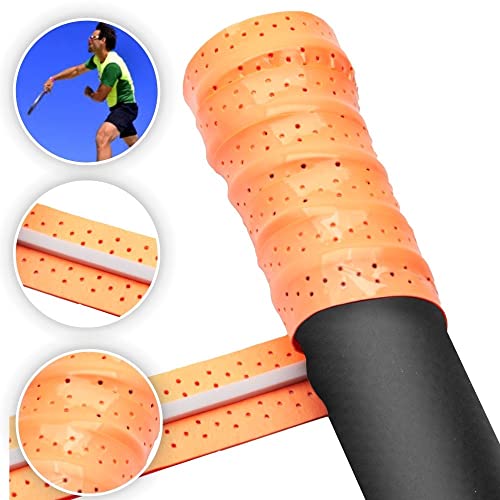 OVERGRIP 5SPORTS TENNIS E BEACH TENNIS LARANJA 2 unidades MACIO CONFORTAVEL ADERENCIA CABO RAQUETE E