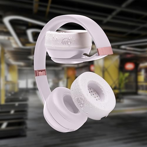 Image of WC SweatZ Solo - Patented Earpad Sweat Covers for Beats Solo 4, Solo 3 & Solo 2, Made by Wicked Cushions | Sweatproof & Machine Washable | Cloud Pink