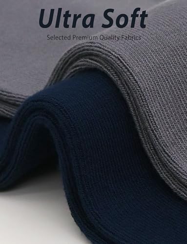 Image of Womens Viscose Bamboo Crew Socks Thin Casual Ultra Soft Colorful Above Ankle Socks Breathable Comfortable 3 /6 Pairs