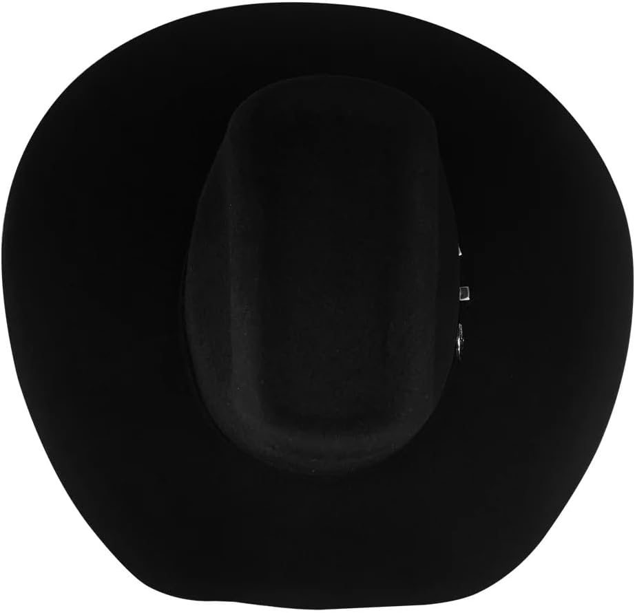 Original Tombstone 20X Western Cowboy Felt Hat - 8 Seconds Style - Black - Image 5