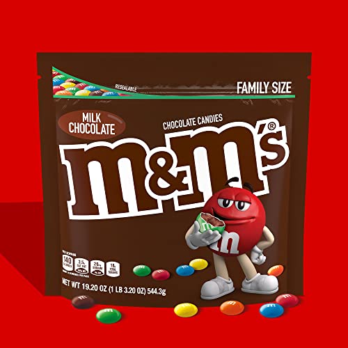 M&M's Milk Chocolate Candy Family Size 19.2-Ounce Bag #TOP1