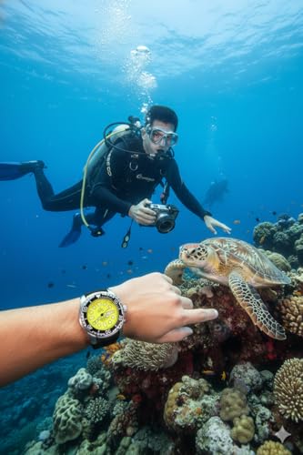 Image of RATIO FreeDiver Helium-Safe Dive Watch Sapphire Crystal Automatic Diver Watch 1000M Water Resistant Diving Watch for Men (White)
