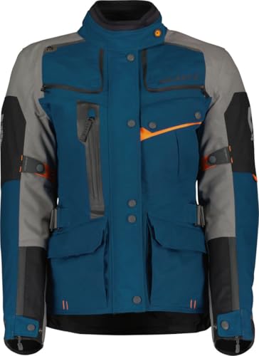 SCOTT Voyager Dryo Damen Motorrad Jacke blau/grau 2025: Größe: L (40/42)