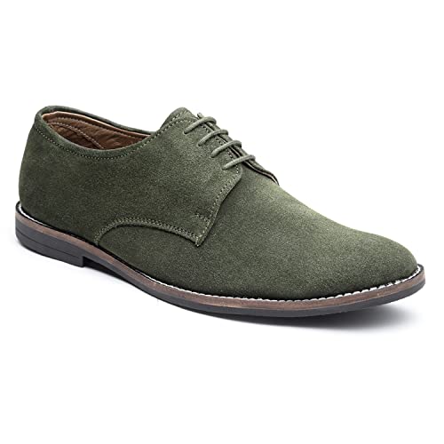 Image of LOUIS STITCH Italian Suede Leather Shoes Laceup British Style Handcrafted Casual Shoe for Men (SXSUPL)