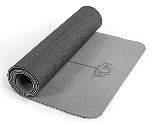 Yoga Mat Non Slip, Pilates Fitness Mats, Eco Friendly, Anti-Tear Yoga Mats for Women, 1/4' Exercise Mats for Home Workout with Carrying Sling